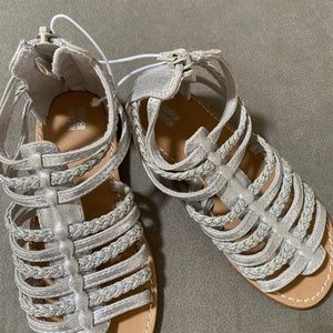 Harper Canyon Girls' Tia Strappy Sandal Silver